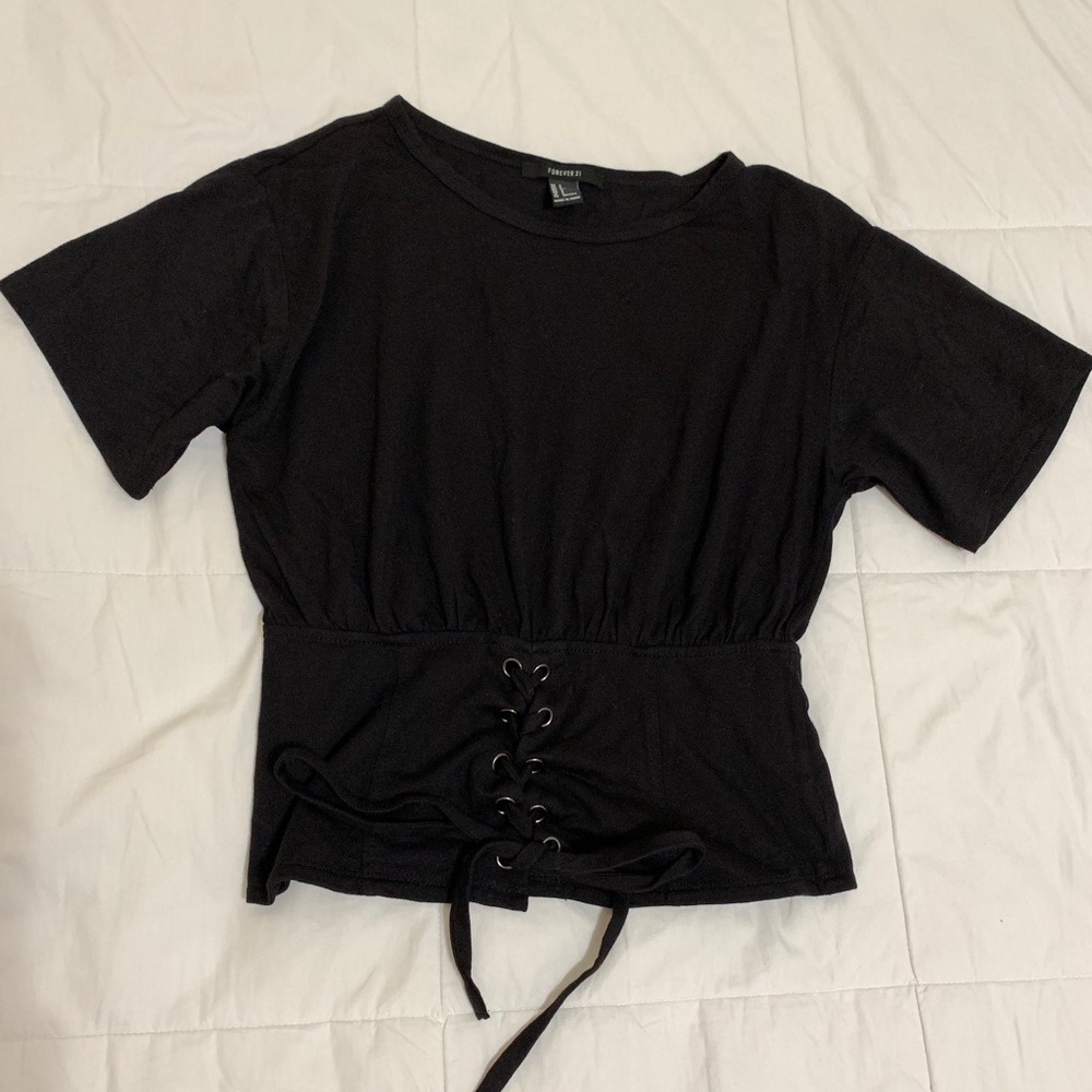 Black Corset t-shirt XXI